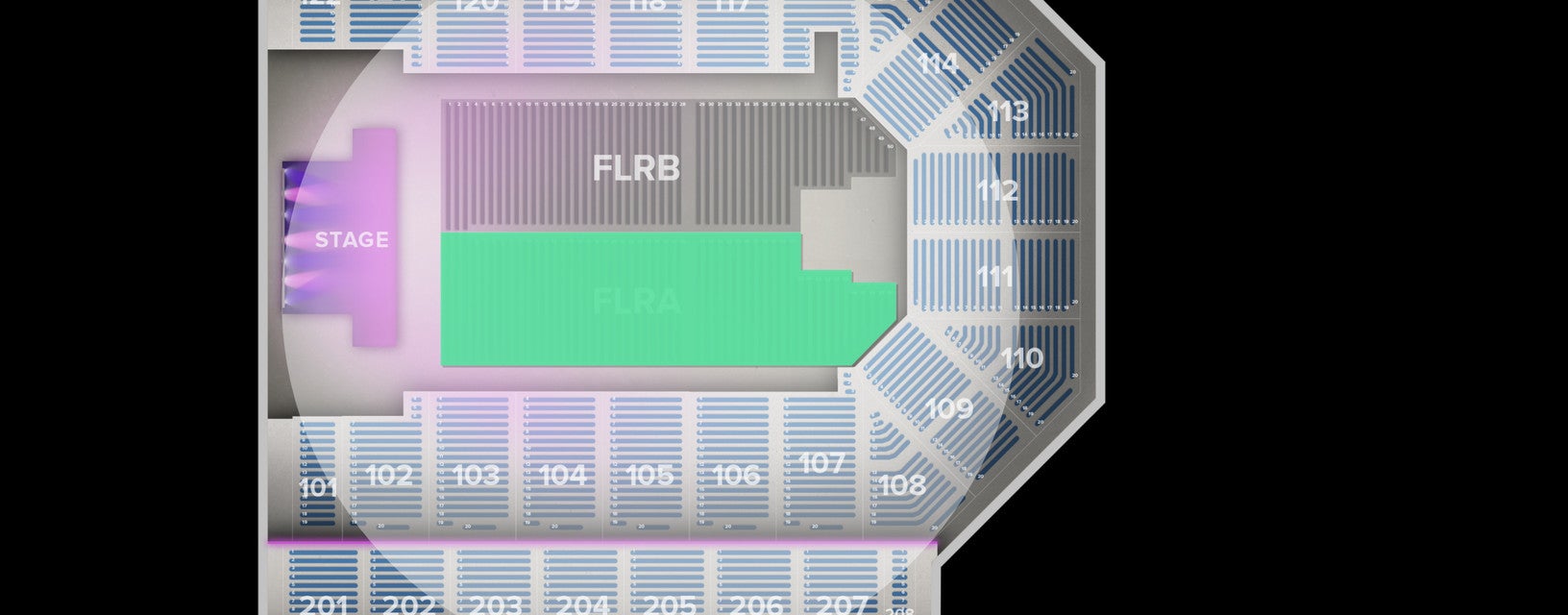 Seat view from Floor