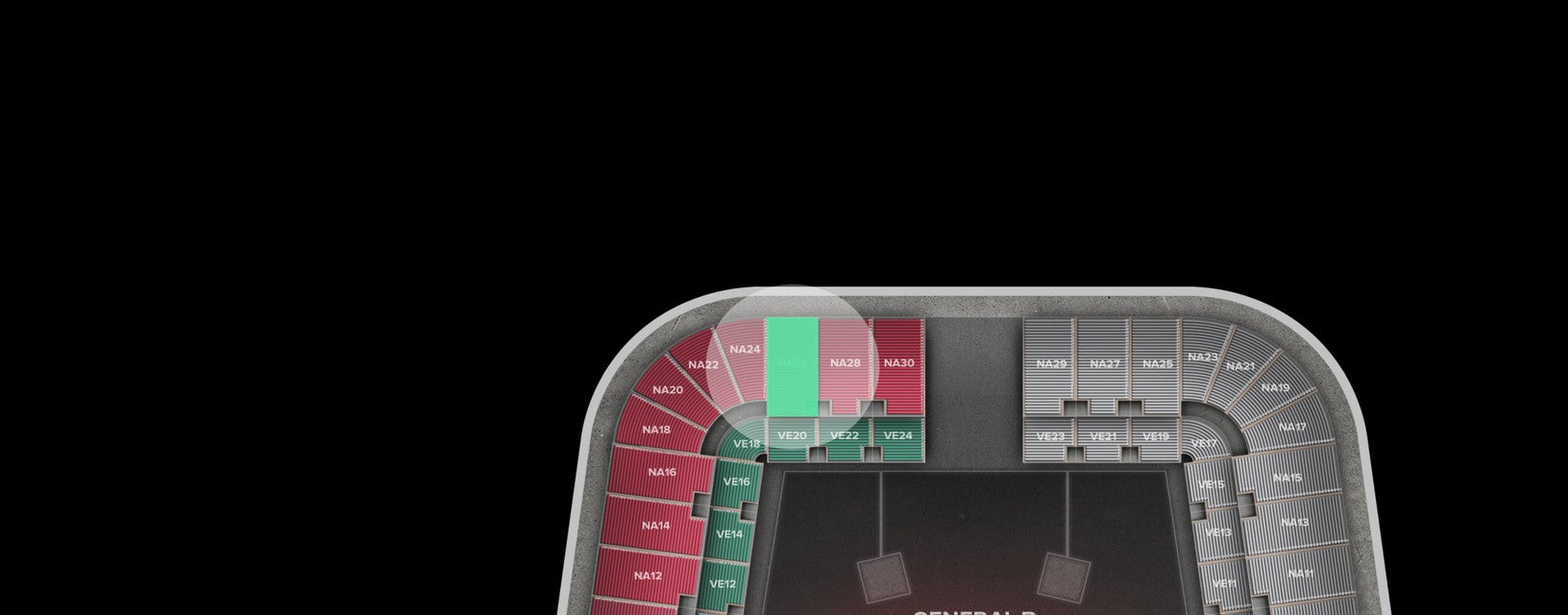 Seat view from Lower Tier