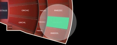 Seat view from Rear Mezzanine