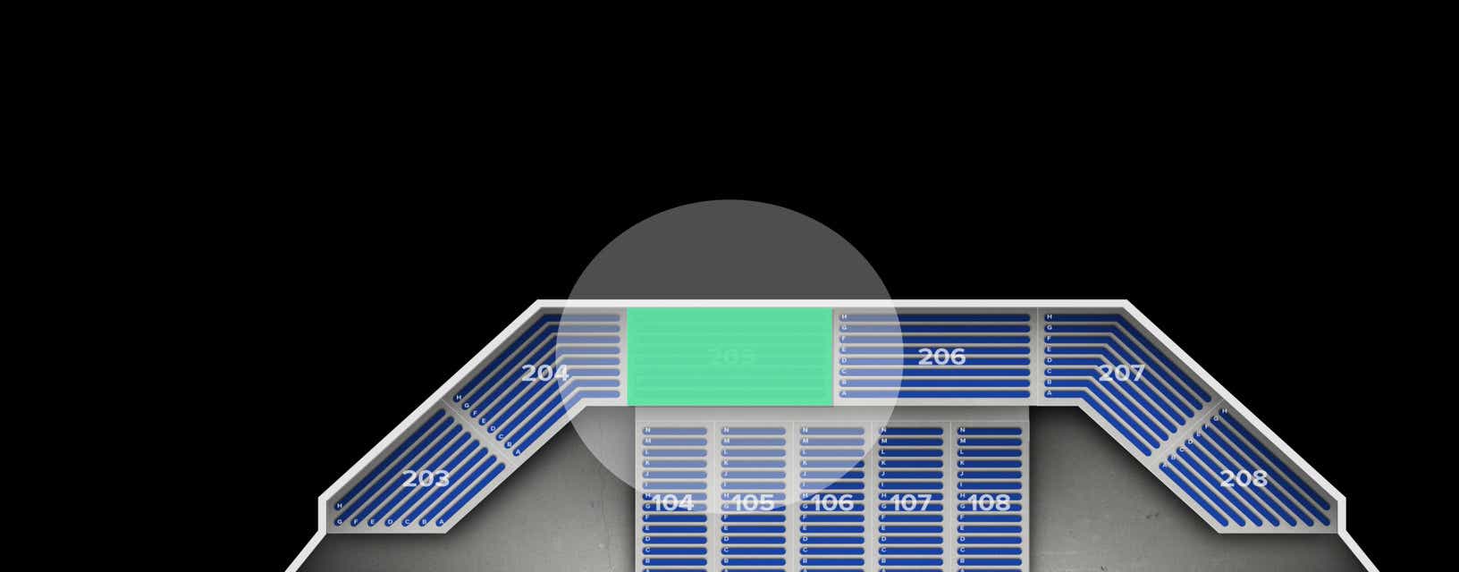 Seat view from Upper