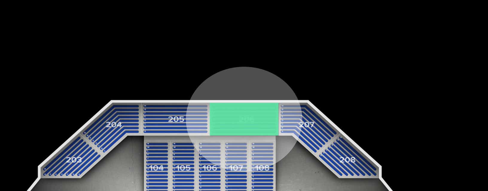 Seat view from Upper