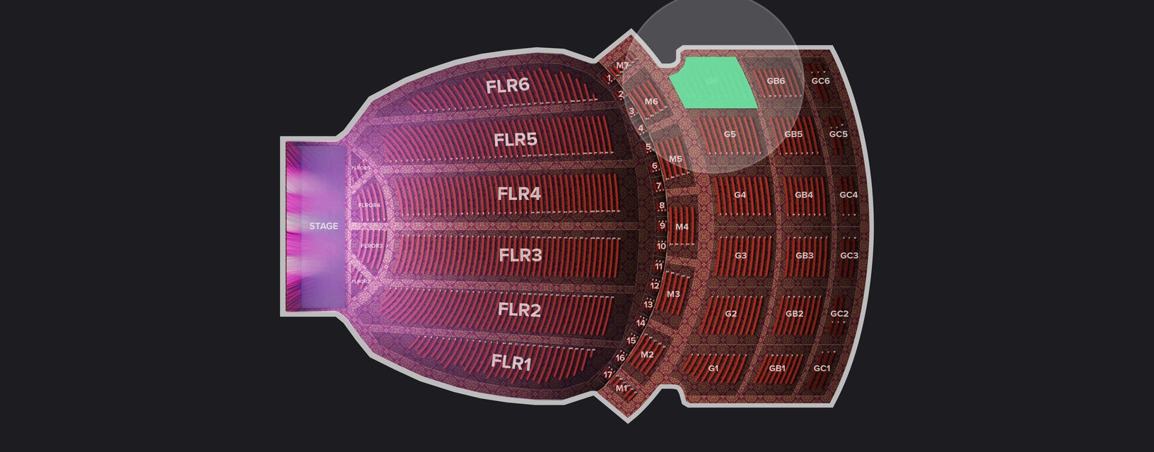 Seat view from Gallery