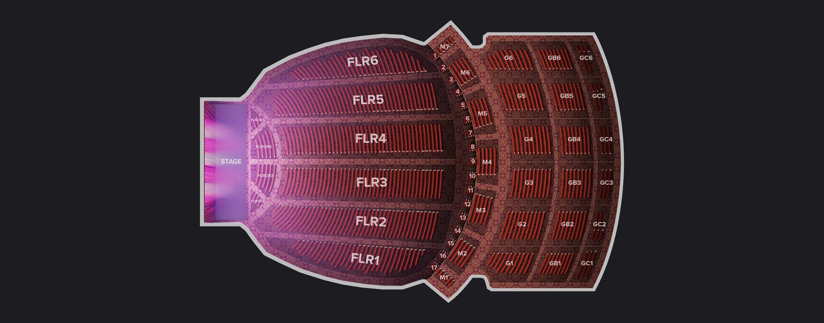 Seat view from General Admission