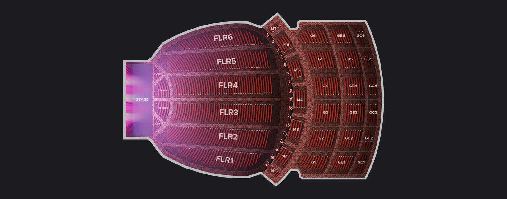 Seat view from General Admission