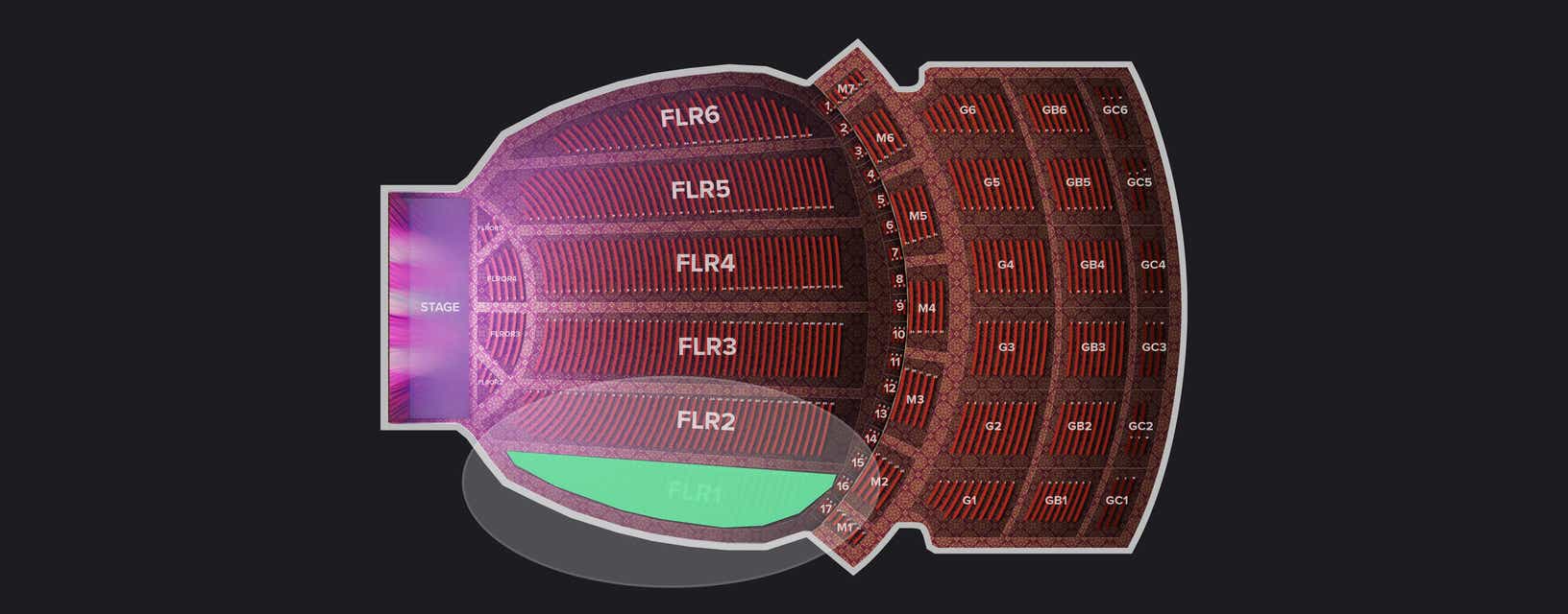 Seat view from Floor