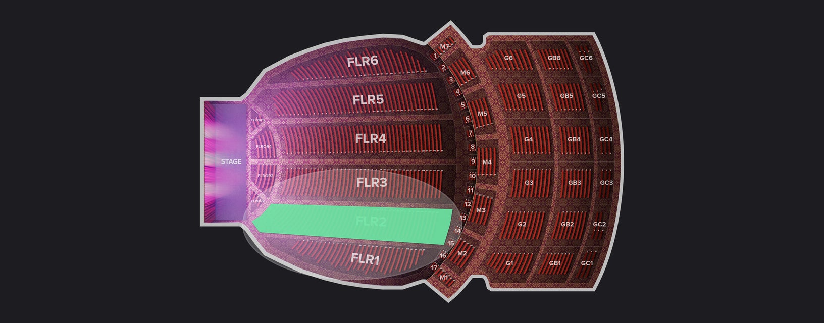Seat view from Floor