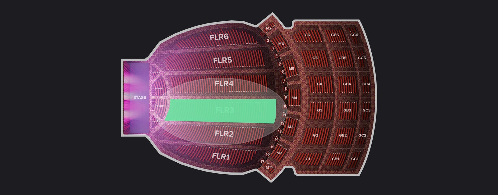 Seat view from Floor