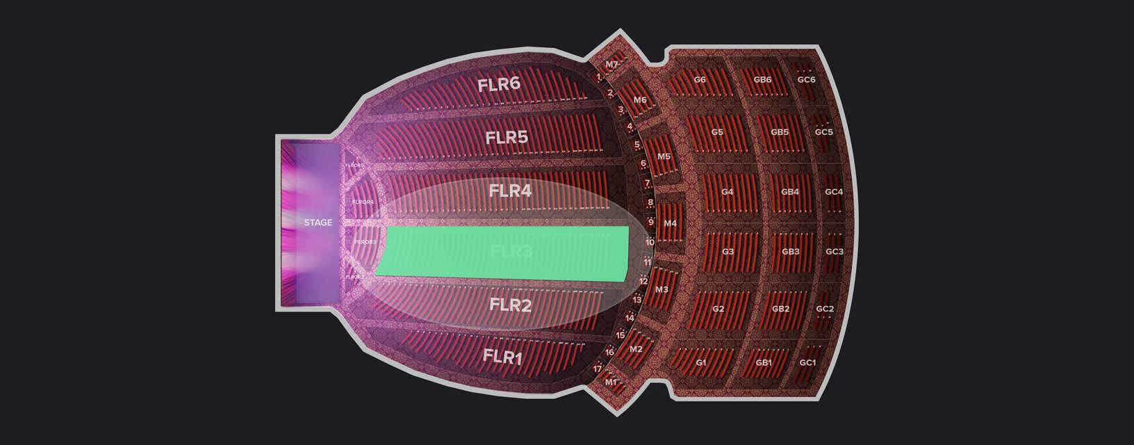 Seat view from Floor