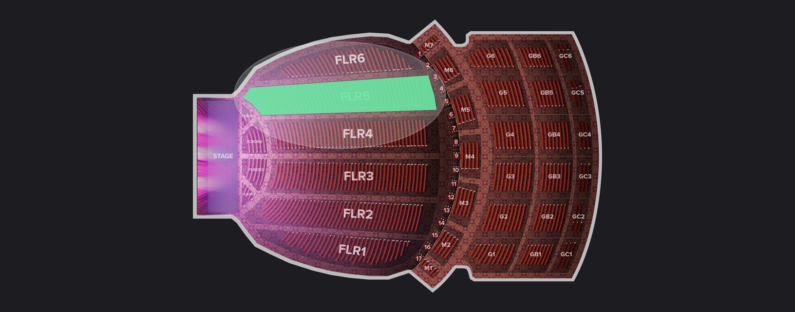 Seat view from Floor