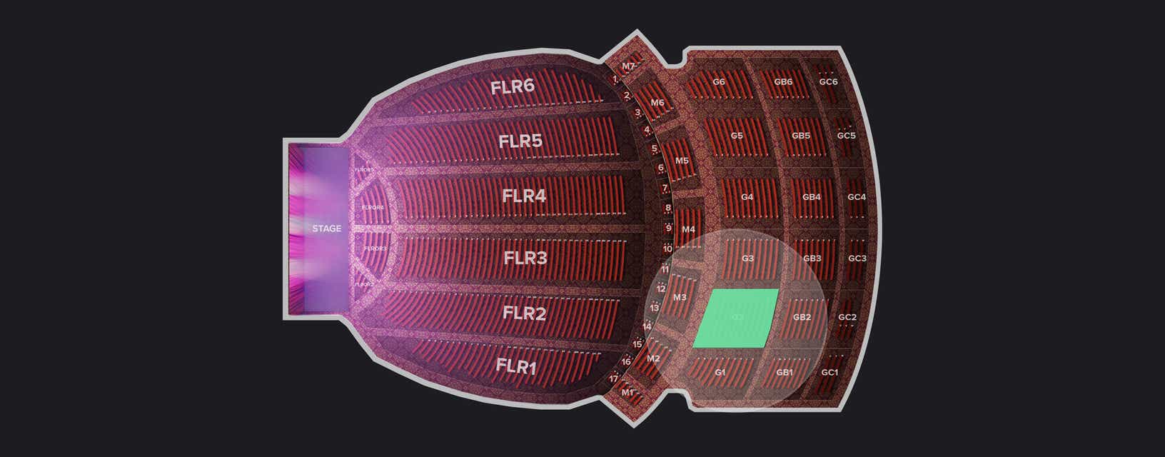 Seat view from Gallery