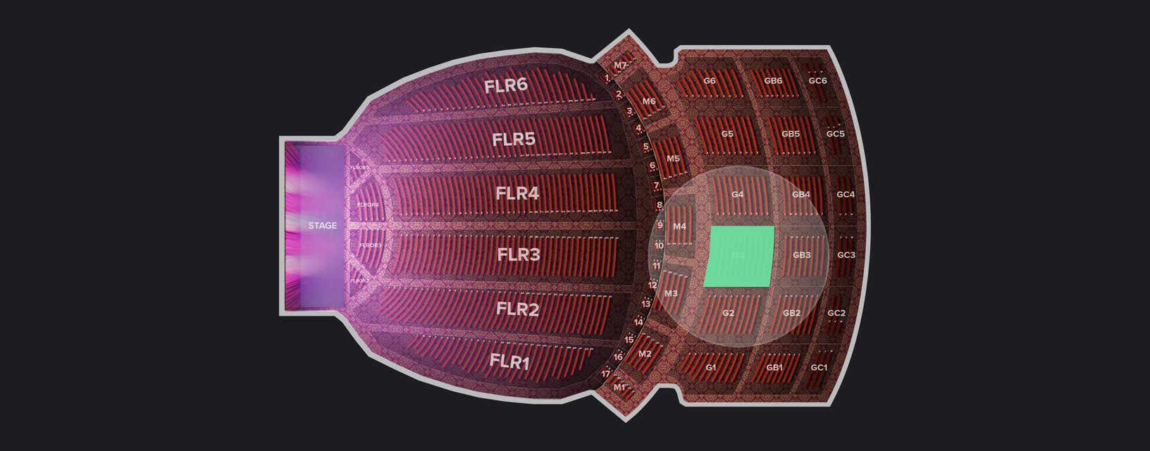 Seat view from Gallery
