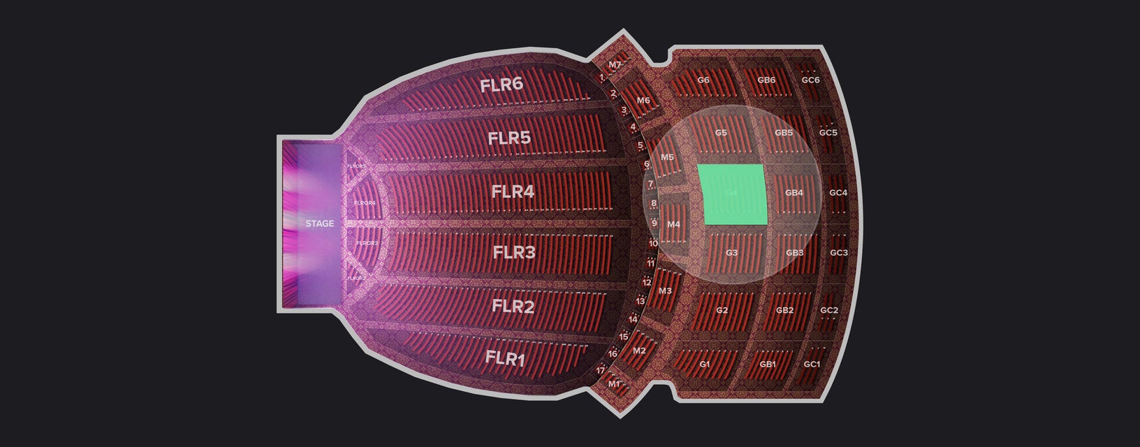 Seat view from Gallery