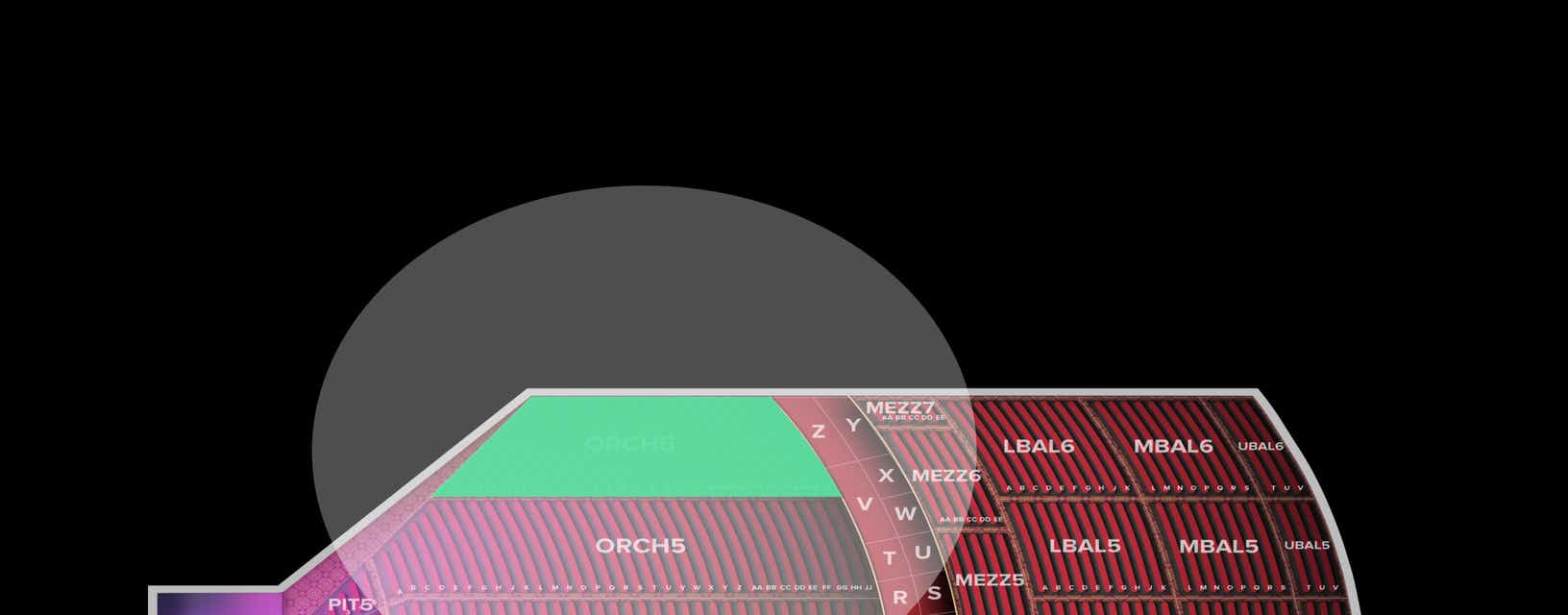Seat view from Orchestra