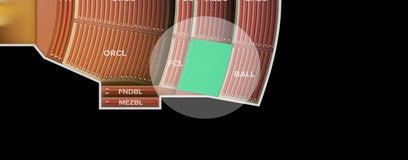 Seat view from Mezzanine