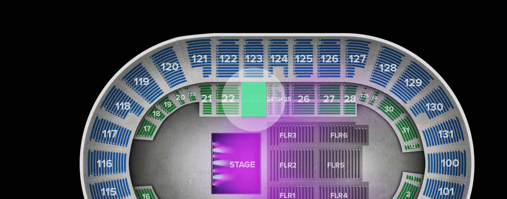 Seat view from Box