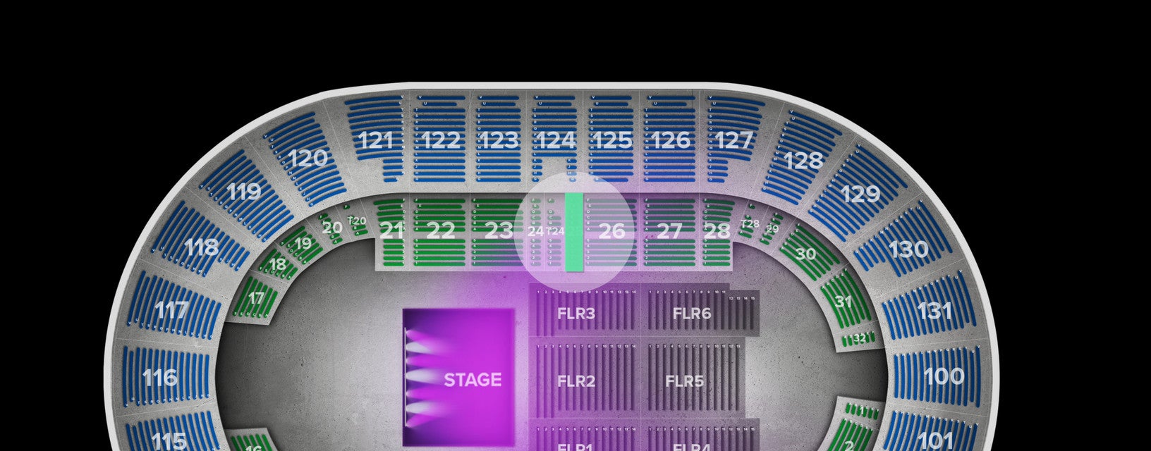 Seat view from Box
