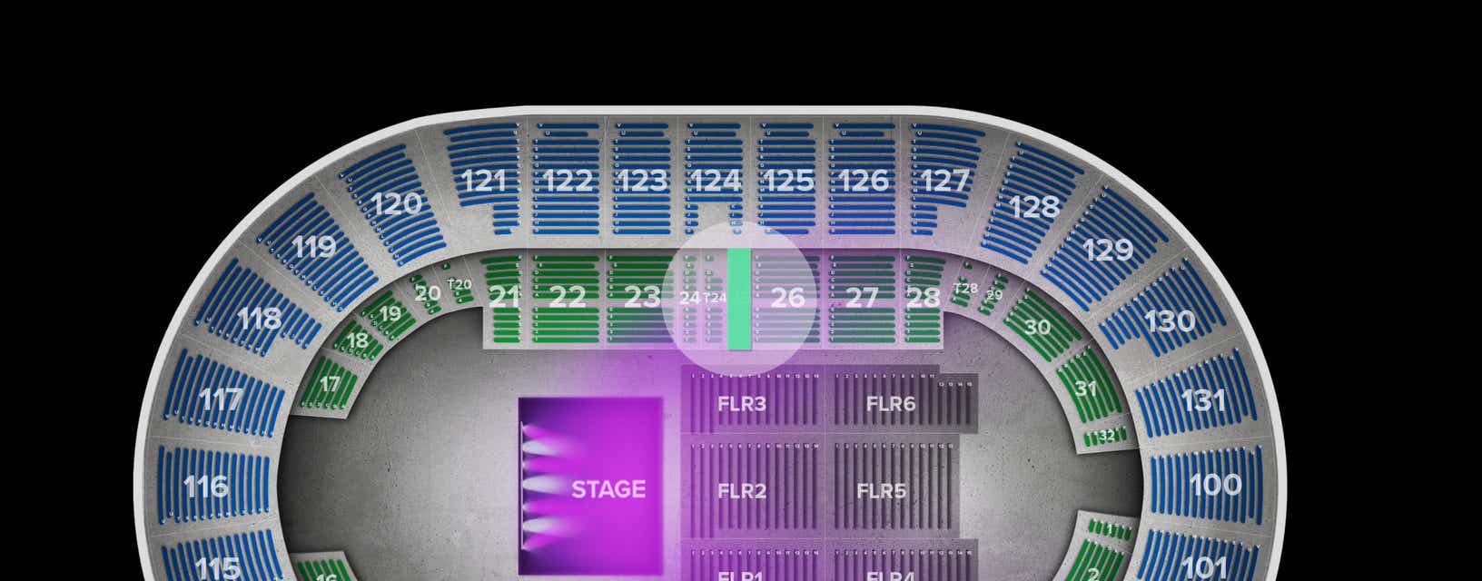 Seat view from Box