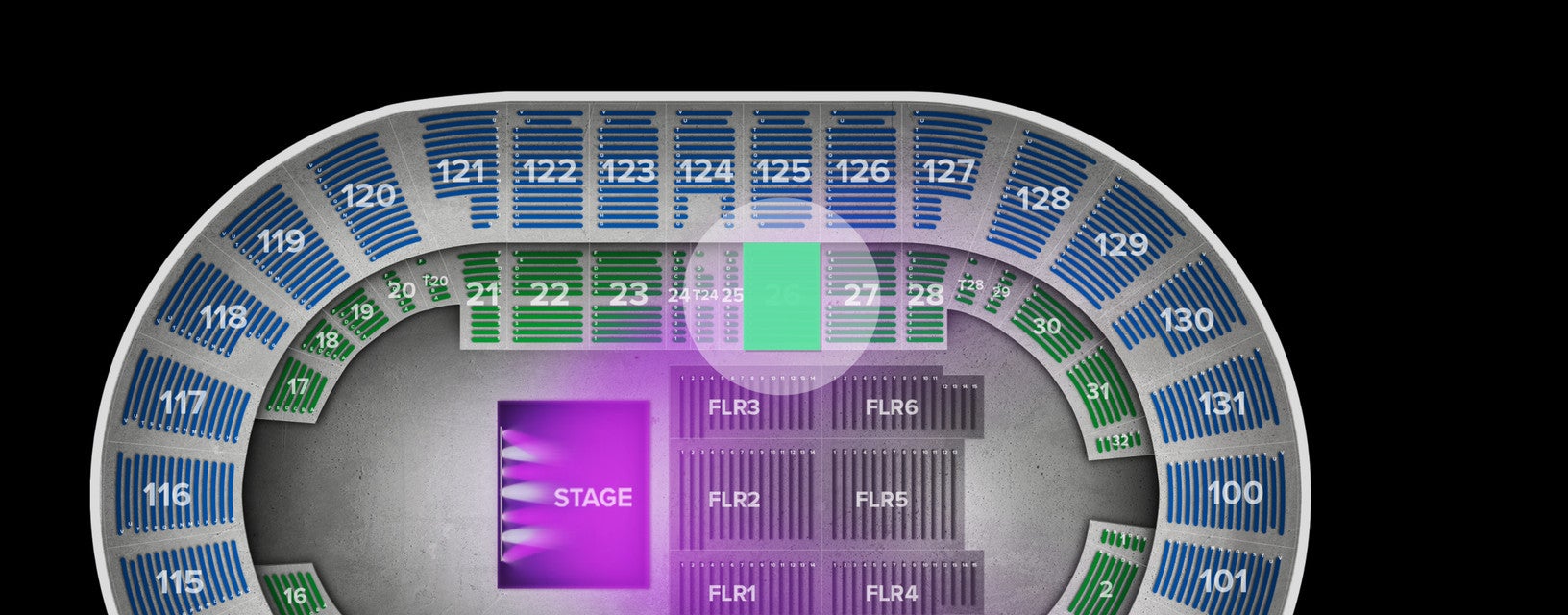 Seat view from Box