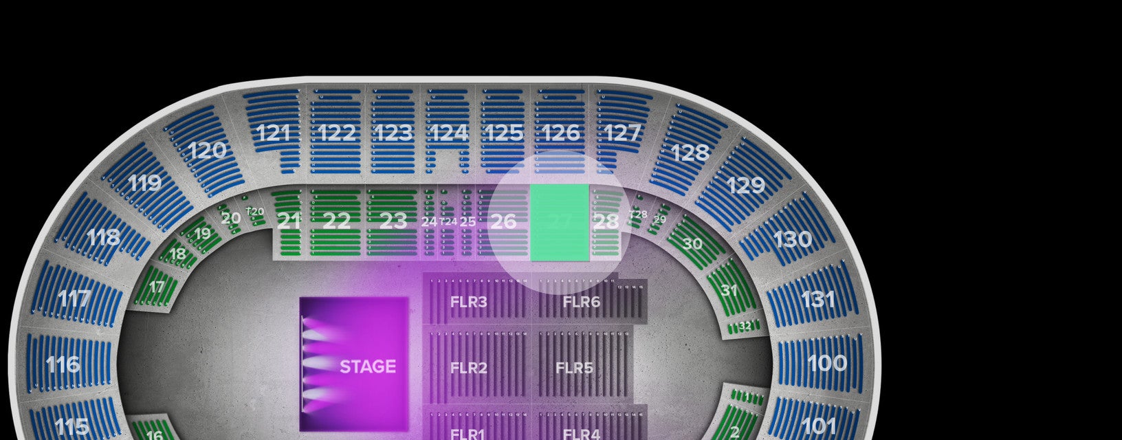 Seat view from Box
