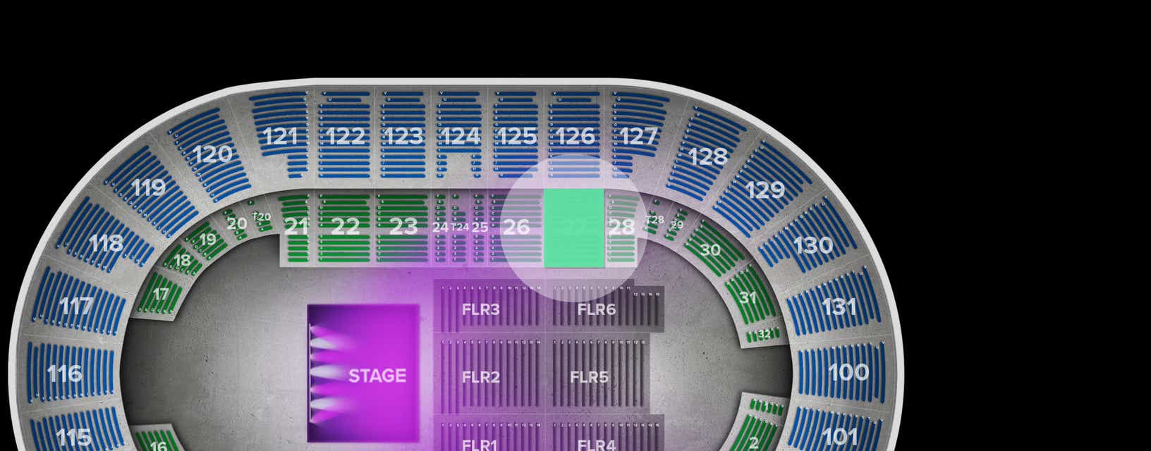 Seat view from Box