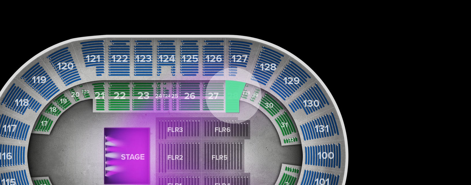 Seat view from Box