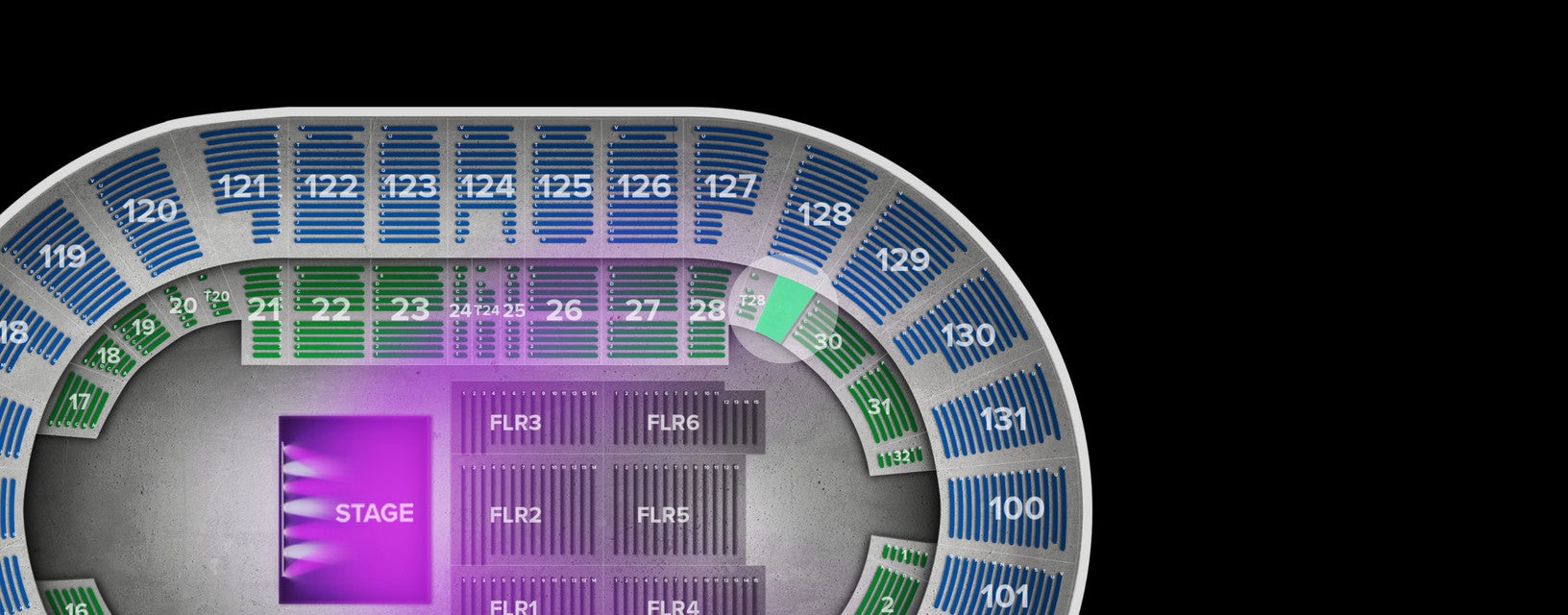Seat view from Box