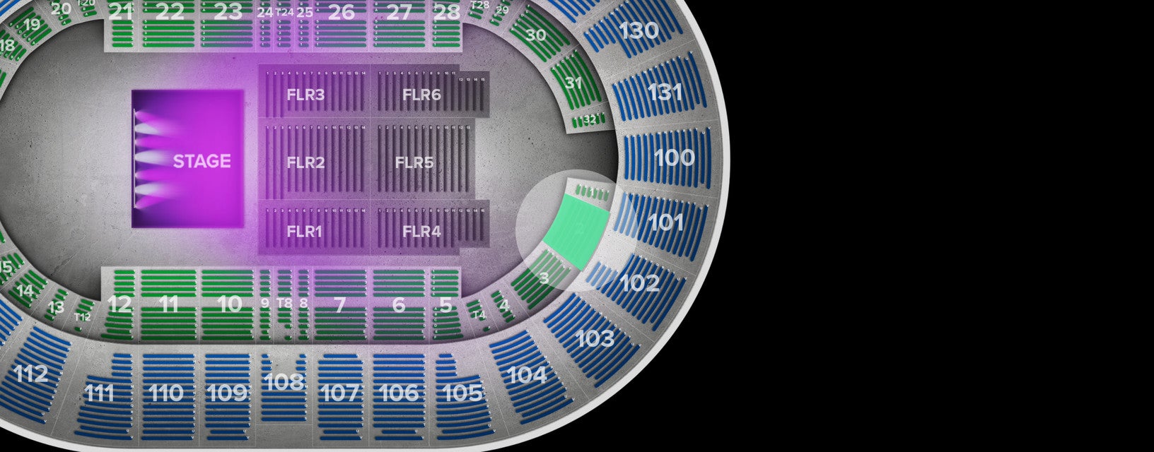 Seat view from Box