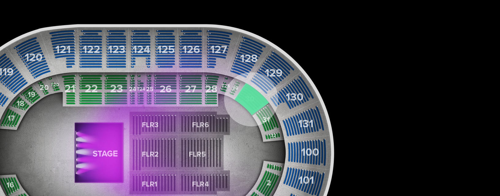 Seat view from Box