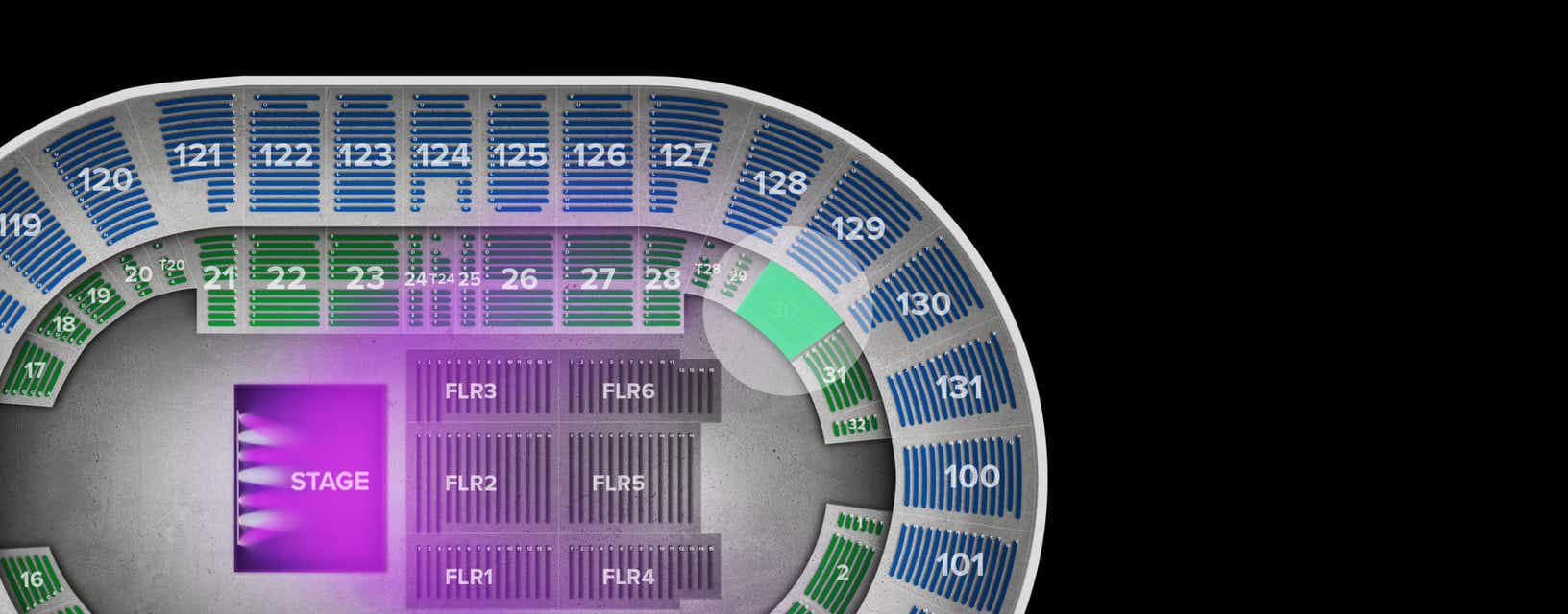 Seat view from Box