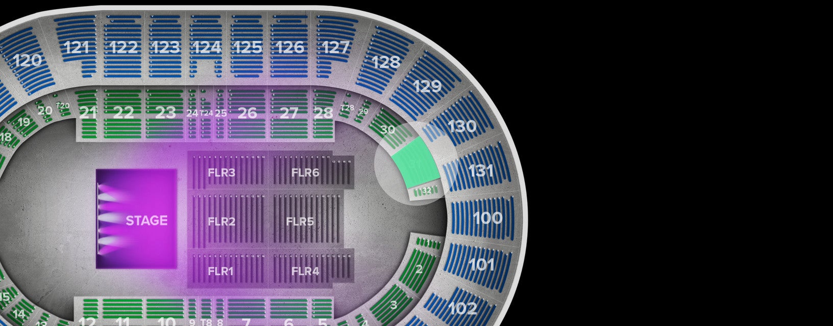 Seat view from Box