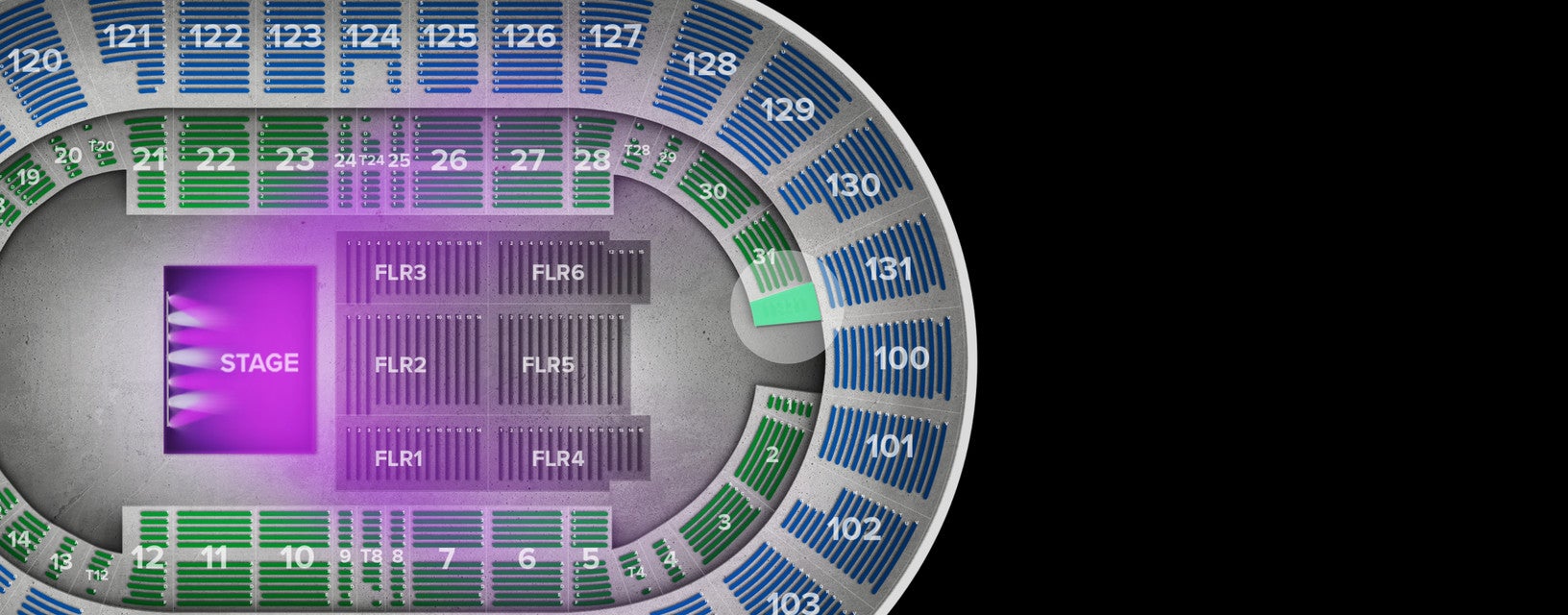Seat view from Box