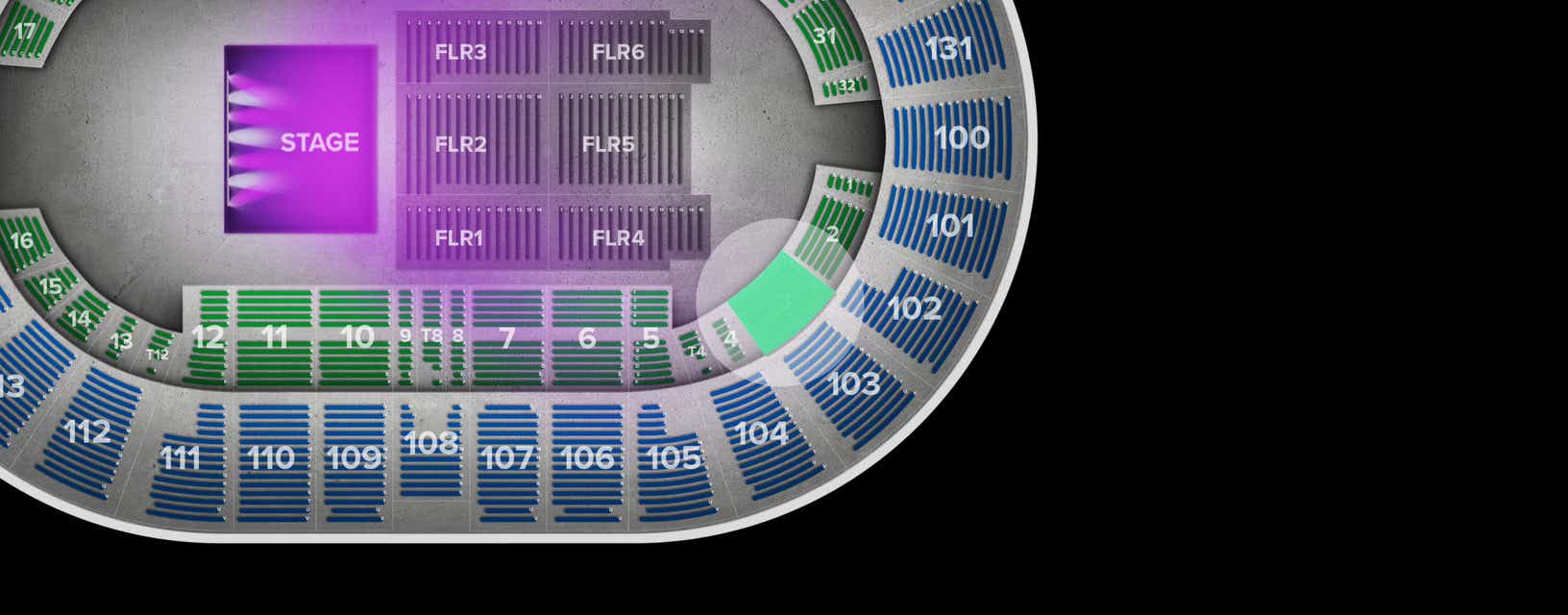 Seat view from Box