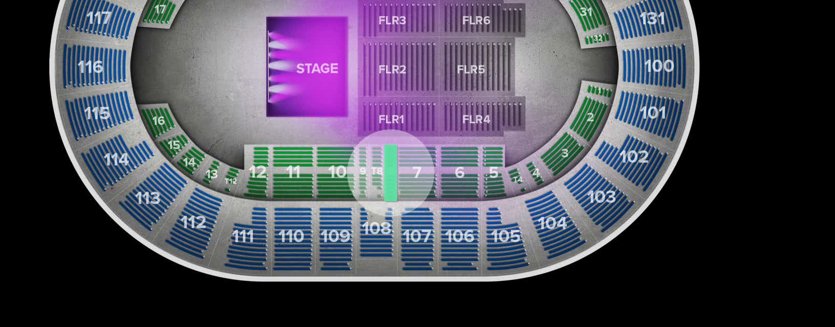 Seat view from Box