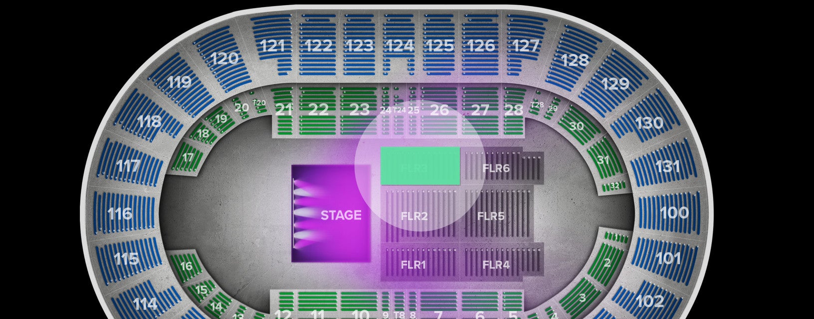 Seat view from Floor