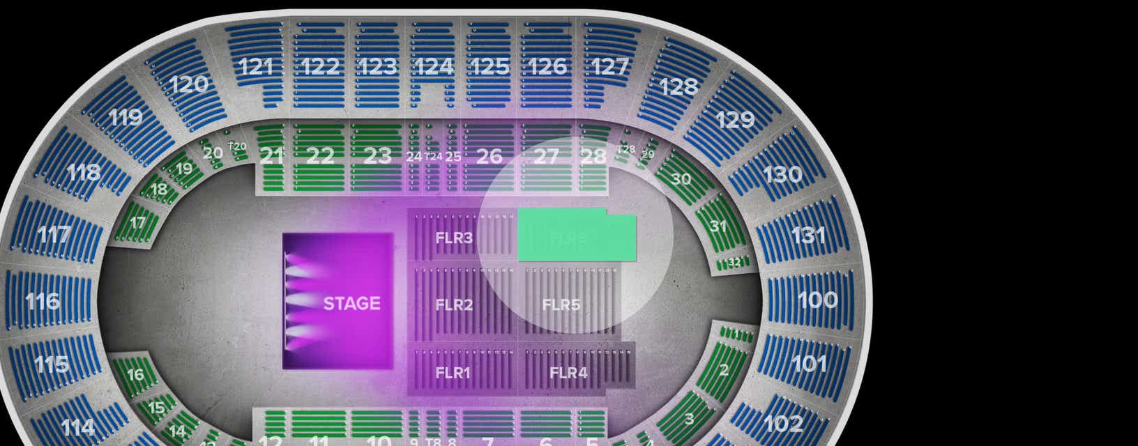 Seat view from Floor
