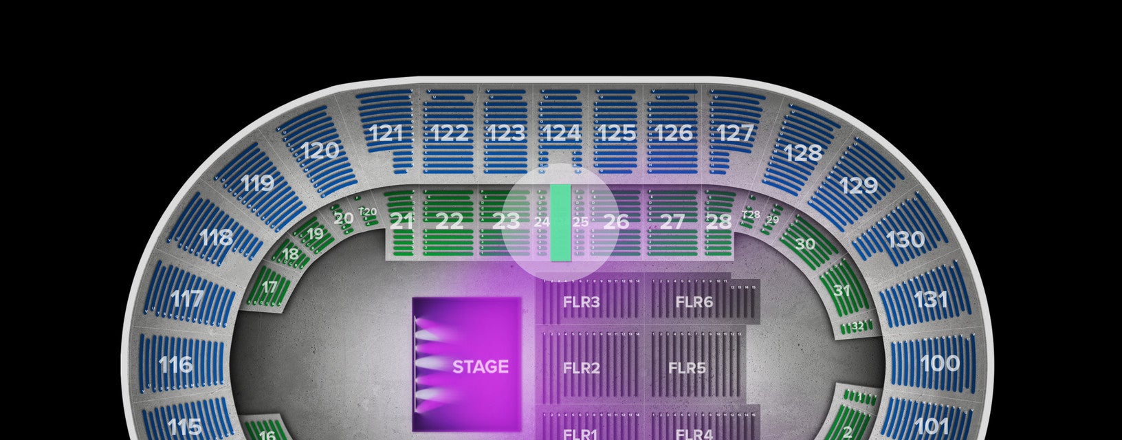 Seat view from Box