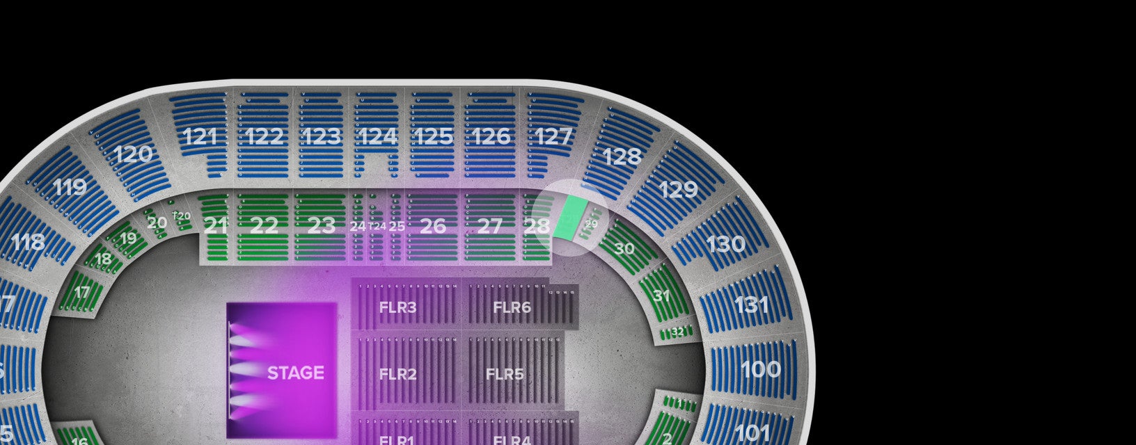 Seat view from Box