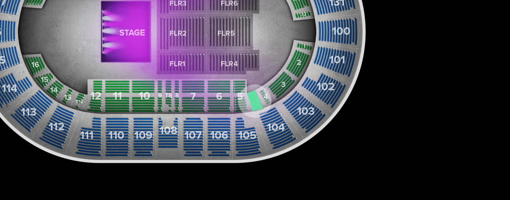 Seat view from Box