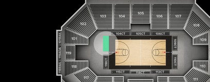 Seat view from Courtside