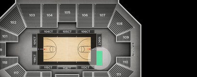 Seat view from Courtside