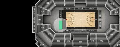 Seat view from Courtside