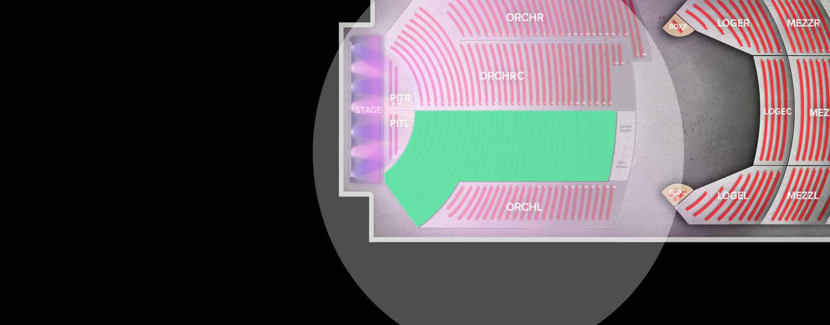 Seat view from Orchestra