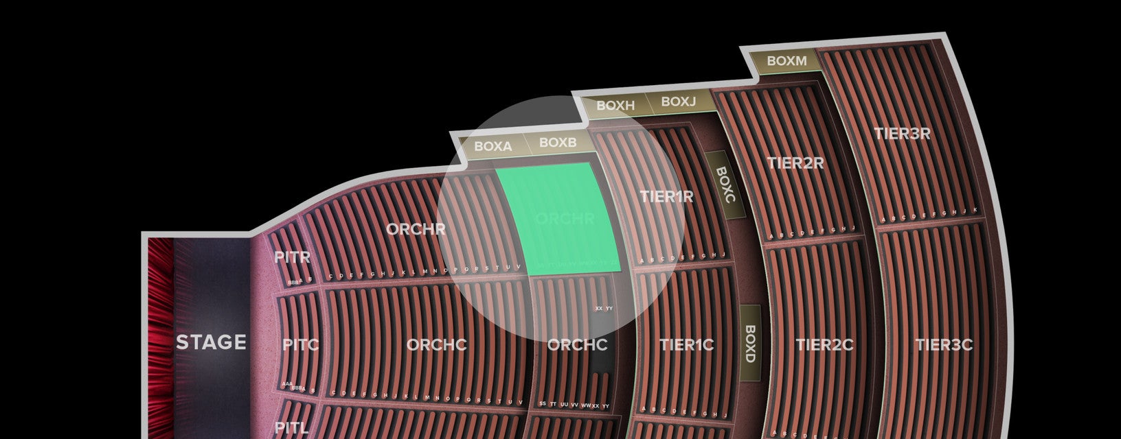 Seat view from Orchestra Right