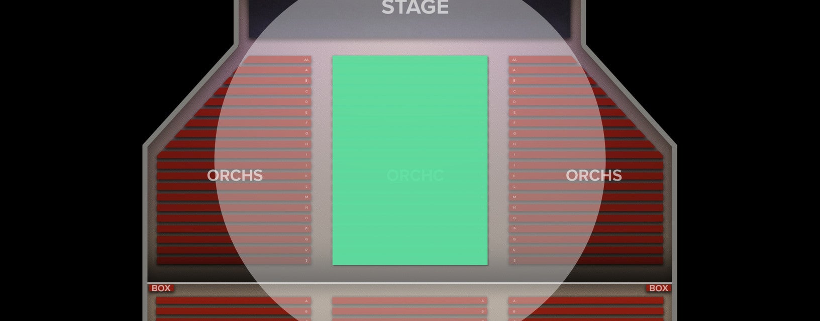 Seat view from Orchestra