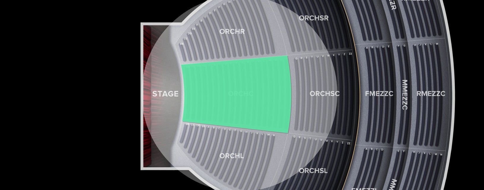 Seat view from Orchestra
