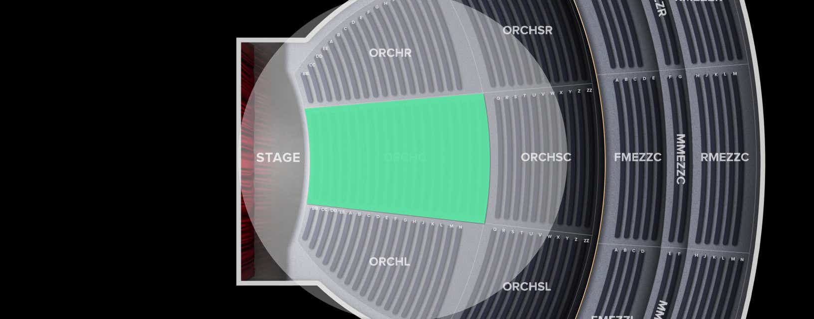 Seat view from Orchestra