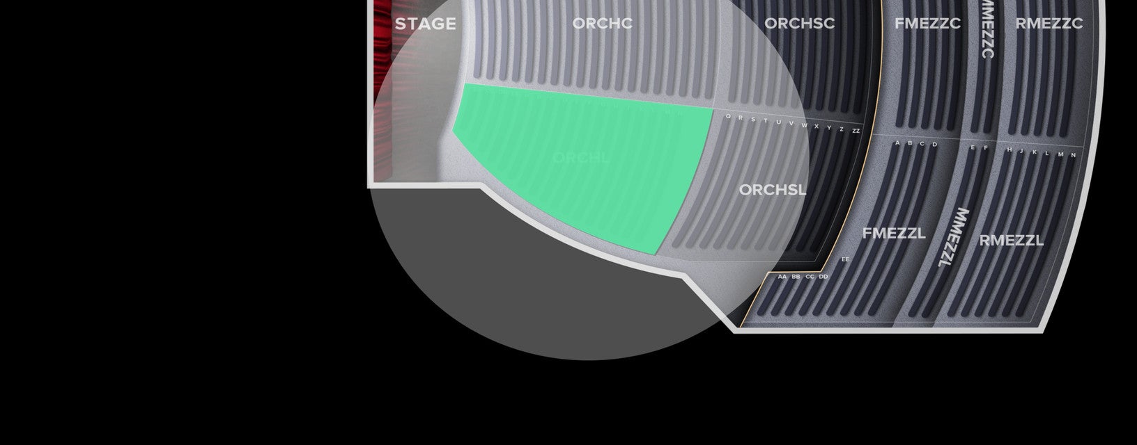 Seat view from Orchestra