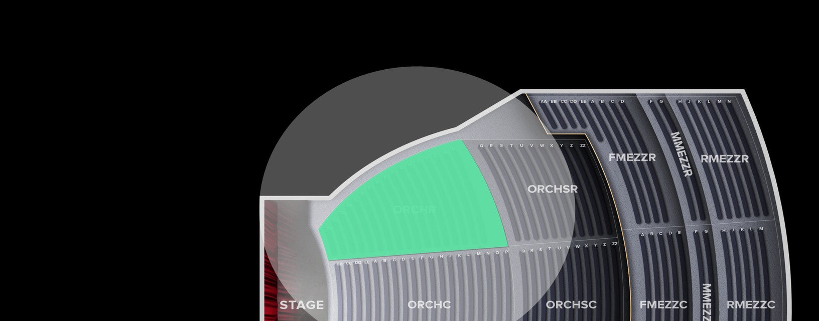 Seat view from Orchestra