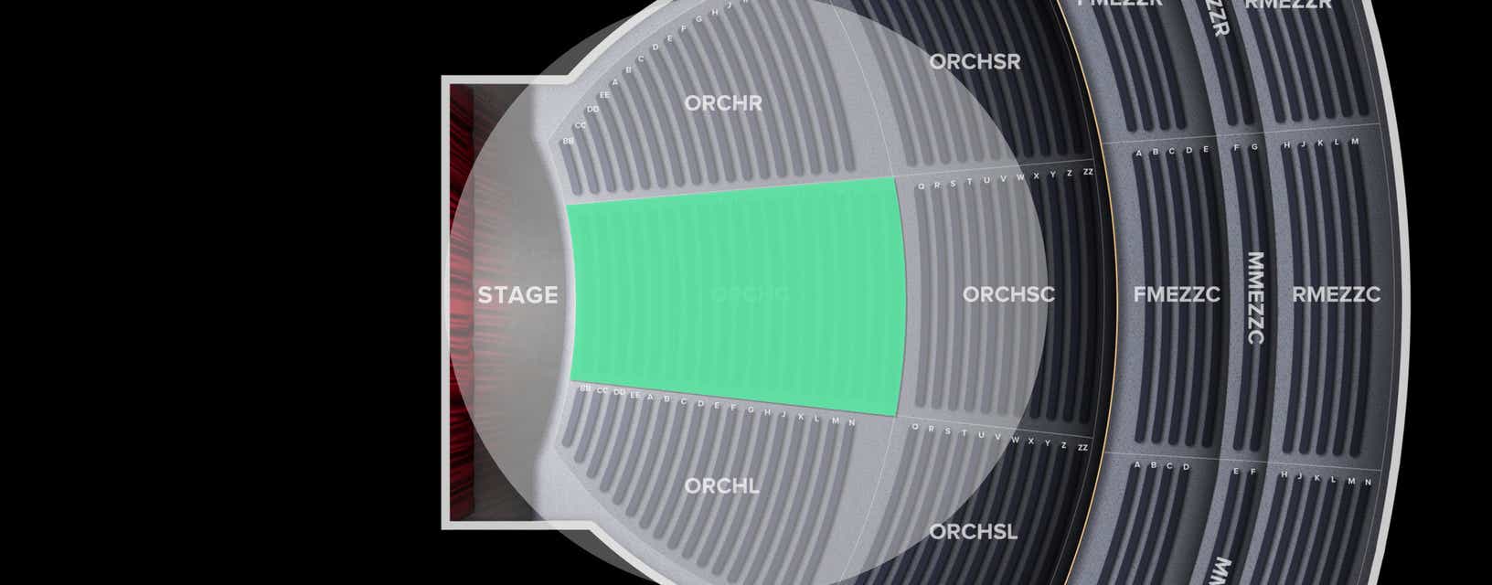 Seat view from Orchestra