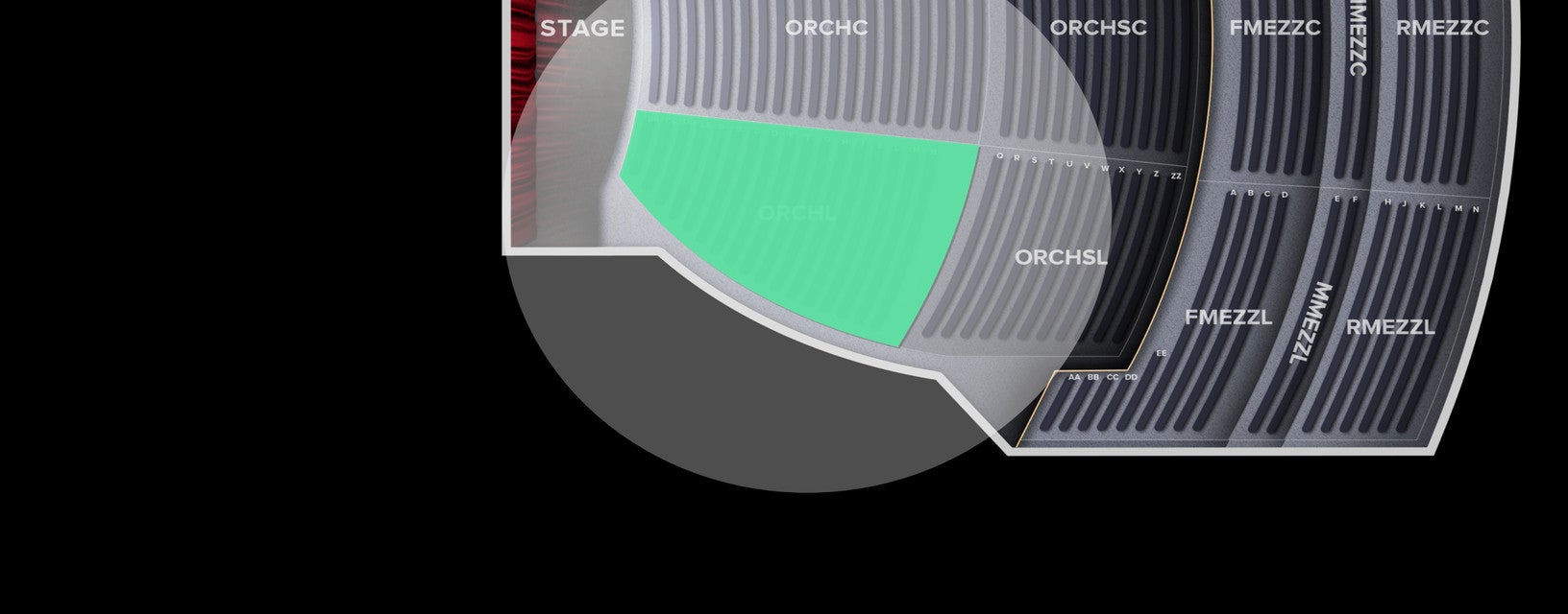 Seat view from Orchestra